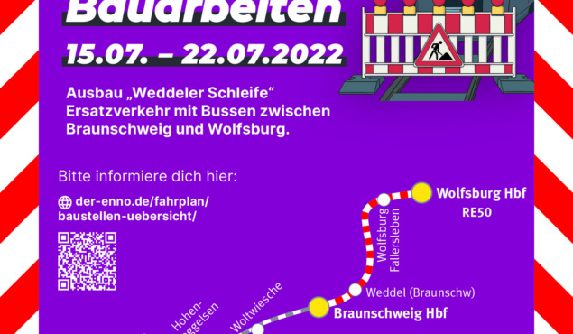 220629 Uebersicht Baustelle Weddeler Schleife Juli